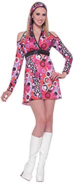 Forum Novelties Women's 60's Revolution Red Hot Mod Dress Costume