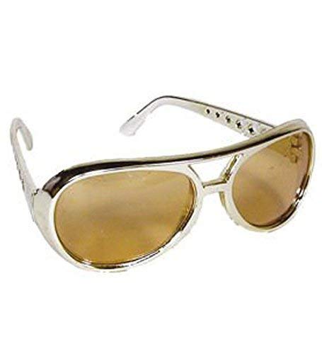 12 Gold Rock Star Costume Aviator Sunglasses