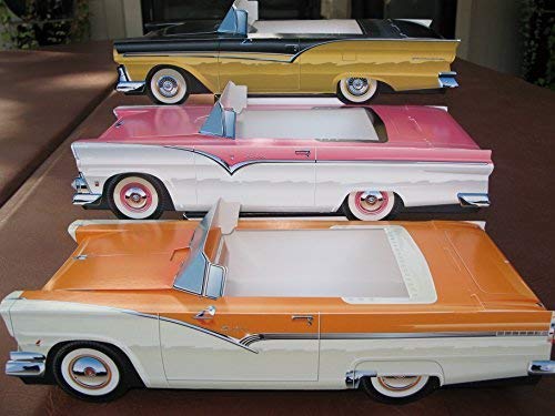 54 Assorted Cardboard Classic Cars Party Planner Food Serving Tray Dish