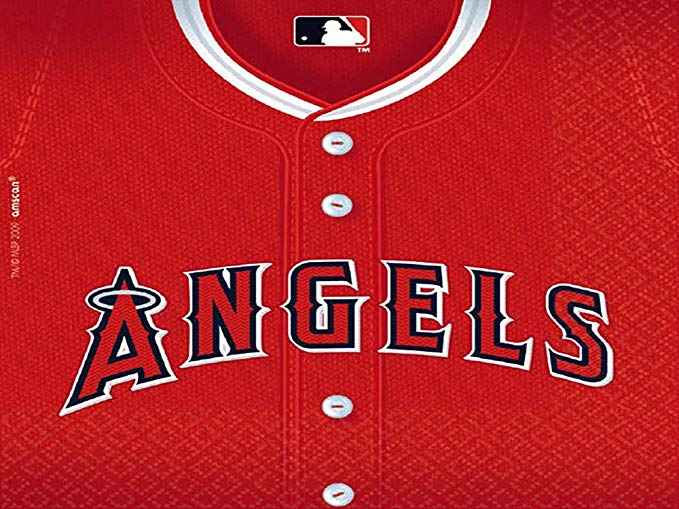 Amscan MLB Los Angels Sport Luncheon Paper Napkins Tableware Party Supplies , Red, 432 Piece