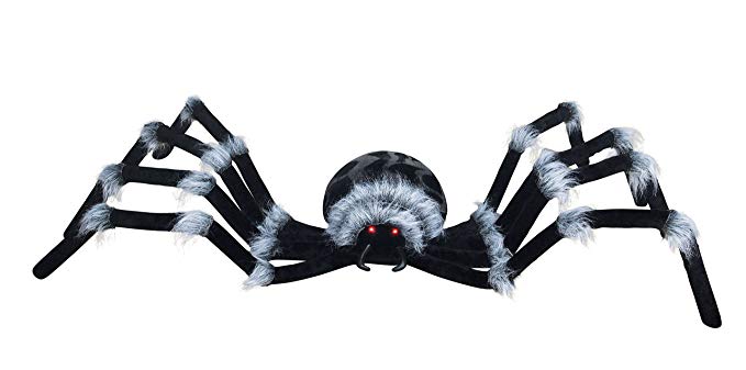 Seasons 7.5' Huge Spider with Light Up Eyes