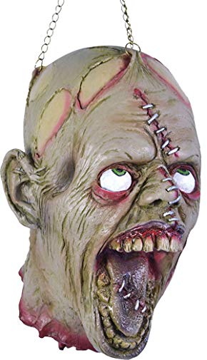 Halloween Horror Fancy Party Prop Room Decoration Stitch Face Hanging Dead Head