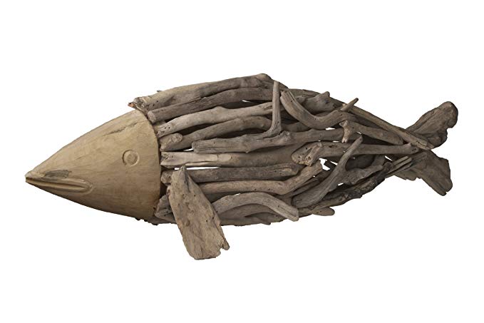 Lazy Susan Natural Driftwood Fish