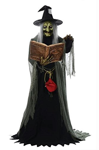 Spell Speaking Witch Animated Prop Halloween Haunted House MR124250 by Mario Chiodo