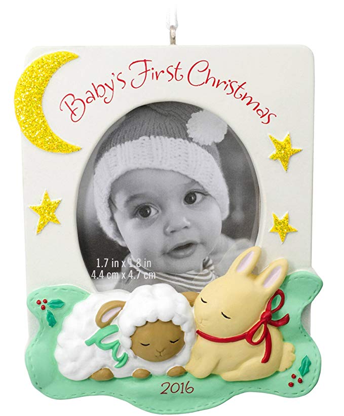 PHERAL FIT Hallmark Baby's 1st First 2016 Christmas Photo Holder