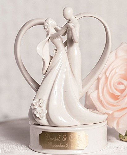 Personalized Stylized Dancing Wedding Cake Topper - Cursive Font Review
