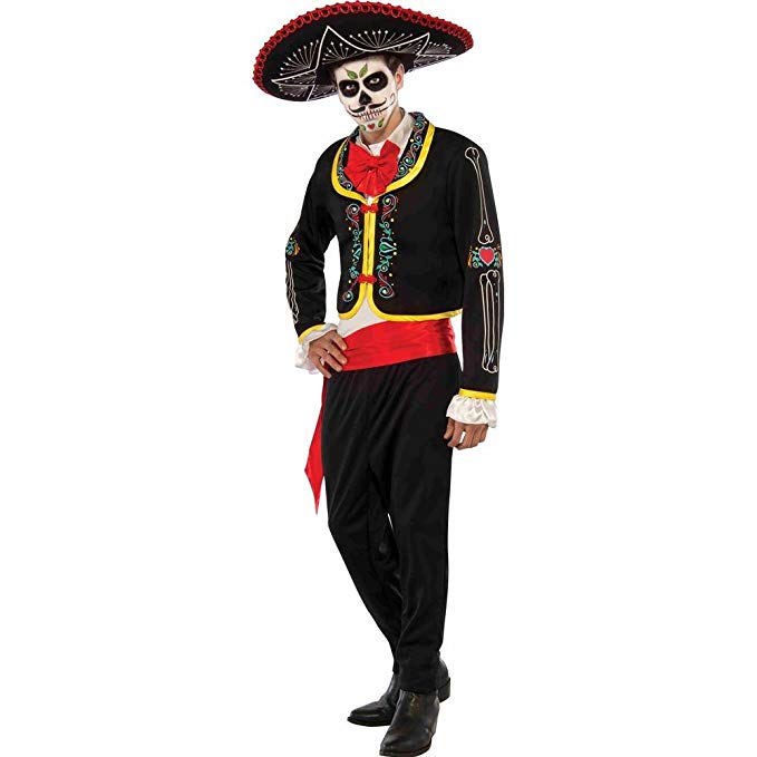 Rubie's Costume Co Men's Plus Size Day of The Dead Senor Costume