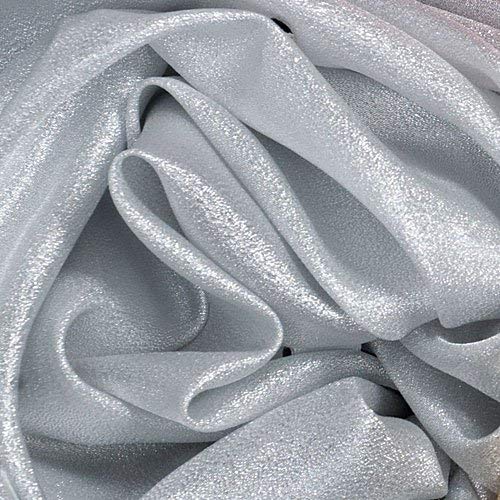 Silver Glitter Taffeta Decorating Fabric