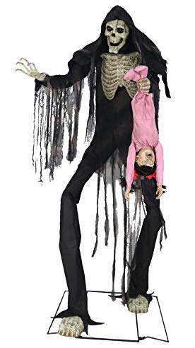 UHC Scary Towering Boogey Man Animated Horror Party Decoration Halloween Prop